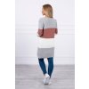 eng pl Sweater Cardigan in the straps серый темно розовый 19601 2