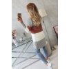 eng pl Sweater Cardigan in the straps серый темно розовый 19601 7