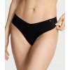 Victoria's Secret černá bezešvá no-show tanga