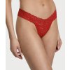 Victoria's Secret červená krajková tanga