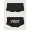 PINK bavlněné kraťásky černé