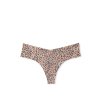 PINK Victoria's Secret bezešvá no-show tanga se zvířecím vzorem