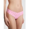 PINK Victoria's Secret bezešvá růžová no-show tanga se srdíčky