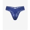 Victoria's Secret modrá krajková tanga s křížením