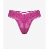 Victoria's Secret růžová krajková tanga s křížením