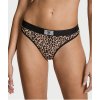 Victoria's Secret bavlněná tanga s kamínky se zvířecím vzorem