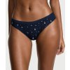 Victoria's Secret tmavě modré bavlněné bikini se stromečky