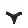 Victoria's Secret černá krajková tanga