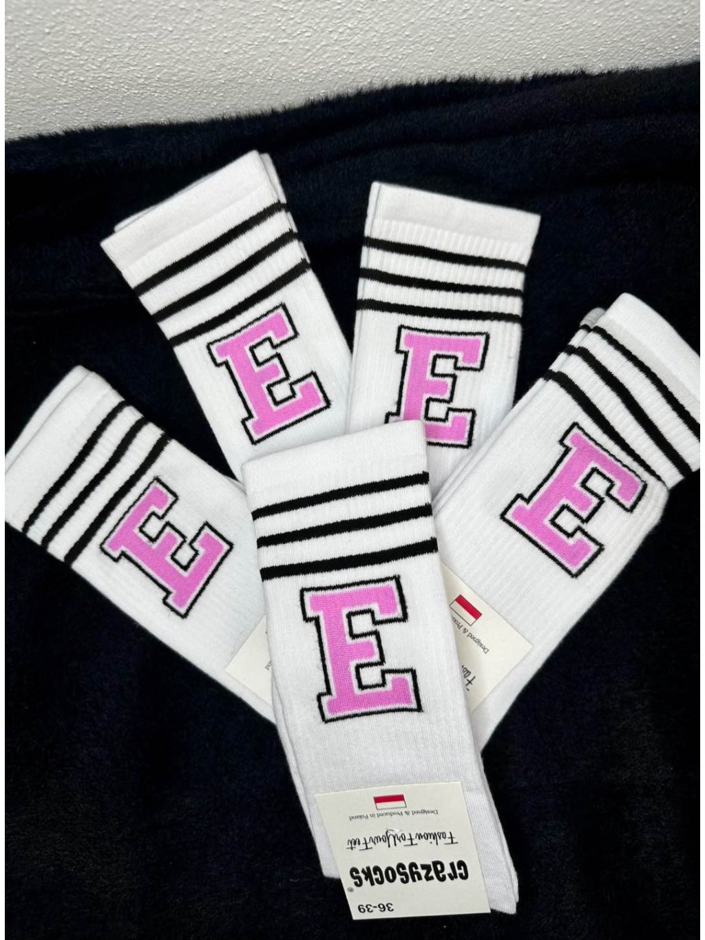 Dlouhé bílé ponožky Ellien