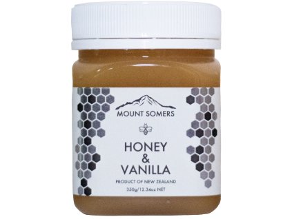 Mount Somers Honey and Vanilla 350g Front 1608x2217 b03f2f1