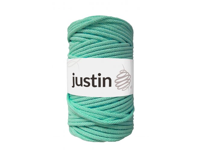 Bavlněné šňůry JUSTIN 5 mm máta