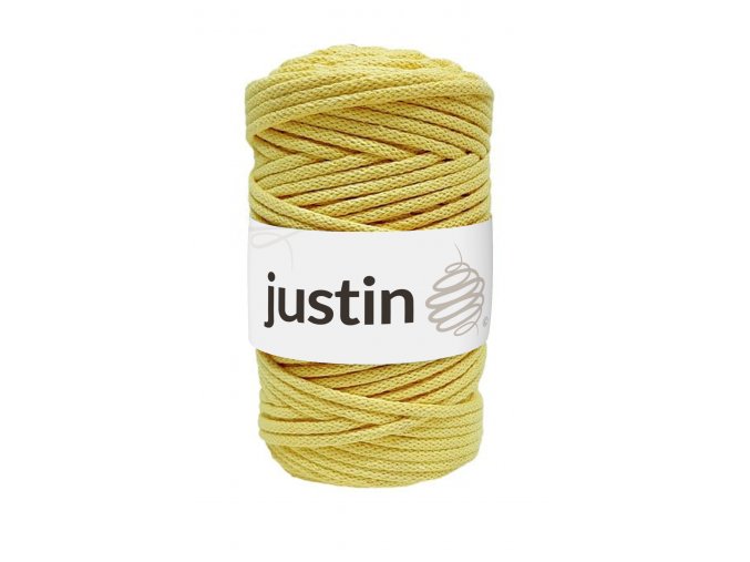 Bavlněné šňůry JUSTIN 5 mm citron