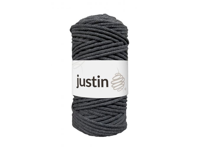 Bavlněné šňůry JUSTIN 3 mm grafit