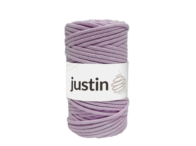 Bavlněné šňůry JUSTIN 3 mm levandule