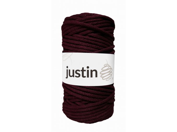 Bavlněné šňůry JUSTIN 3 mm burgund