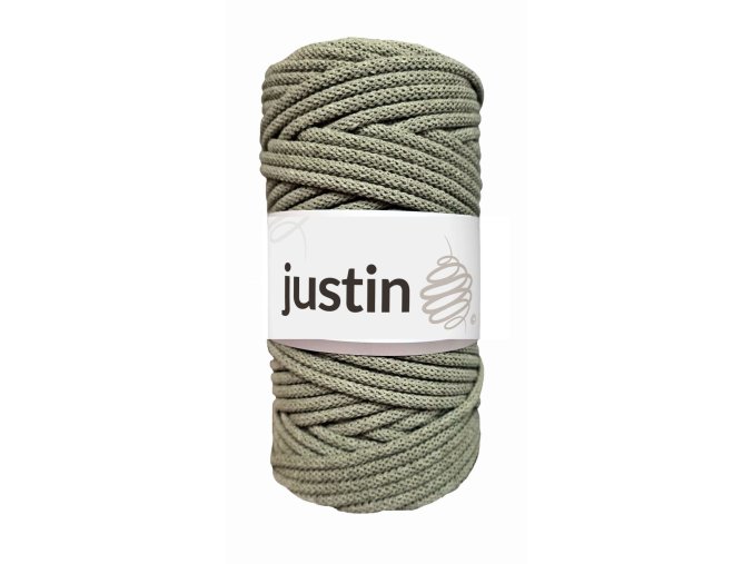 Bavlněné šňůry JUSTIN 3 mm olivová jasná