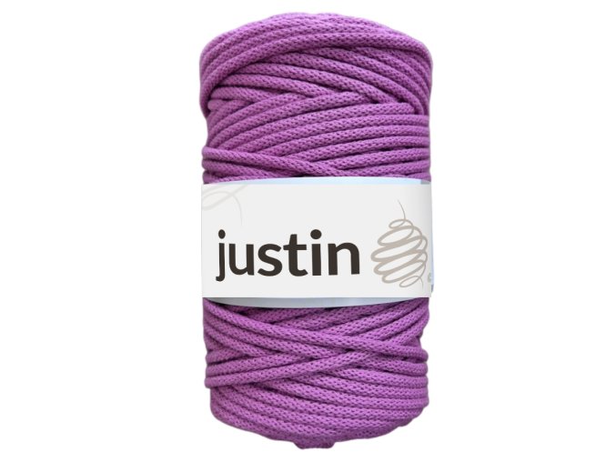 Bavlněné šňůry JUSTIN 5 mm orchidea