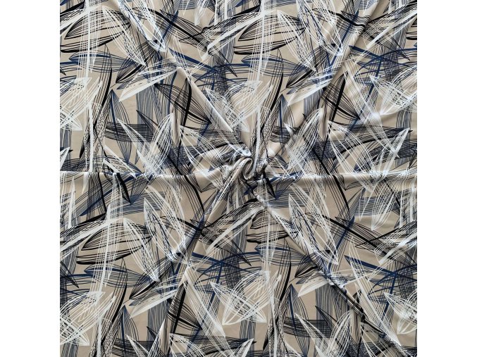 V1010 Funkční polyester tahy na smetanové