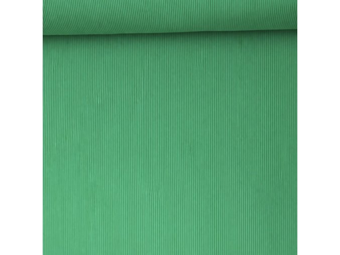6100 Bavlněný náplet žebro zelený