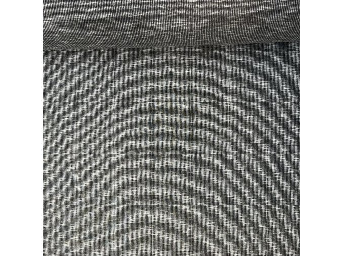 8130 Bavlněný náplet žebro šedé melé