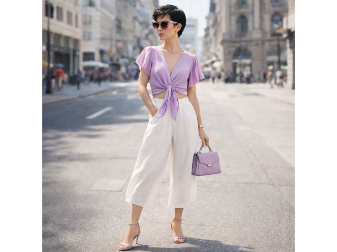 3002 Triumph krep-šifon lila