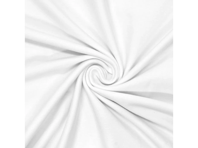 1004 Bavlněný úplet bílý LUX