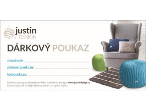 Dárkový poukaz Justin Design