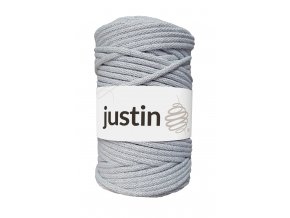 Bavlněné šňůry JUSTIN 5 mm šedá jasná
