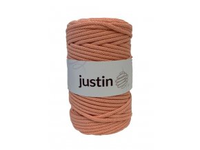 Bavlněné šňůry JUSTIN 5 mm losos