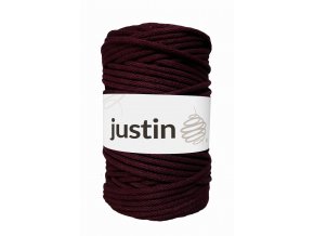 Bavlněné šňůry JUSTIN 5 mm burgund