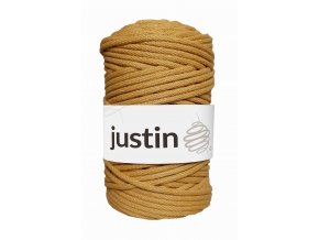 Bavlněné šňůry JUSTIN 5 mm hořčice