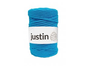 Bavlněné šňůry JUSTIN 5 mm tyrkys