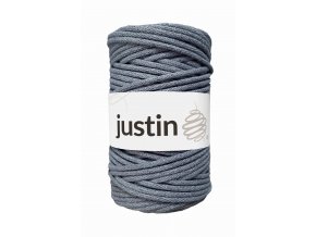 Bavlněné šňůry JUSTIN 5 mm tmavě šedá