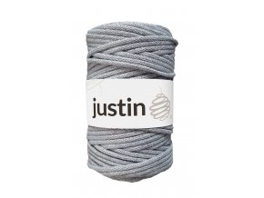 Bavlněné šňůry JUSTIN 5 mm šedá