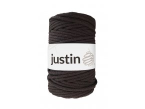 Bavlněné šňůry JUSTIN 5 mm tmavě hnědá
