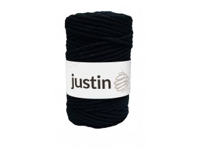 Bavlněné šňůry JUSTIN 5 mm černá