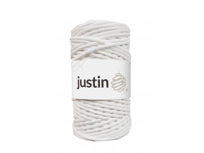 Bavlněné šňůry JUSTIN 3 mm bílá