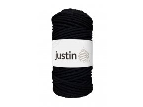 Bavlněné šňůry JUSTIN 3 mm černá