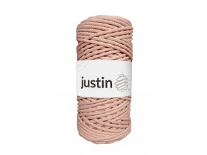 Bavlněné šňůry JUSTIN 3 mm losos