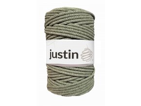 Bavlněné šňůry JUSTIN 5 mm olivová jasná