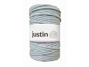 Bavlněné šňůry JUSTIN 5 mm pastelový mix