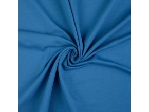 5003 Bavlněný úplet královská modrá světlá