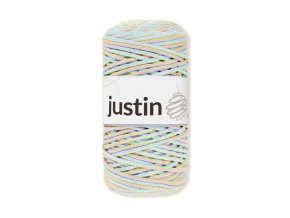 Bavlněné šňůry JUSTIN 3 mm pastelový mix