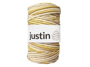 Bavlněné šňůry JUSTIN 5 mm mix žlutá