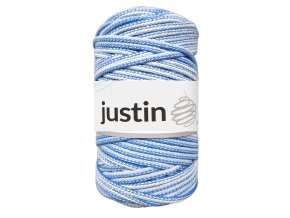 Bavlněné šňůry JUSTIN 5 mm mix nebeský