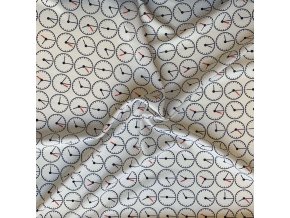 V1026 Umělé hedvábí SILKY hodiny na smetanové