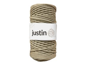 Bavlněné šňůry JUSTIN 3 mm béžová
