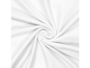 1002 Bavlněný úplet Bílý