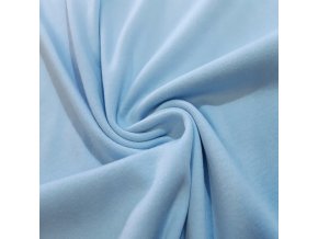 5022 Bavlněný úplet interlock světle modrý