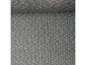 8130 Bavlněný náplet žebro šedé melé